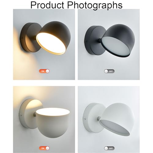 Lámpara de pared regulable táctil con enchufe led para dormitorio 3
