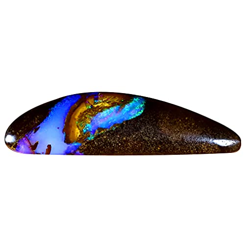 Opale Boulder d'Australie 4.38 ct taillée pour création de bijou haut de gamme unique