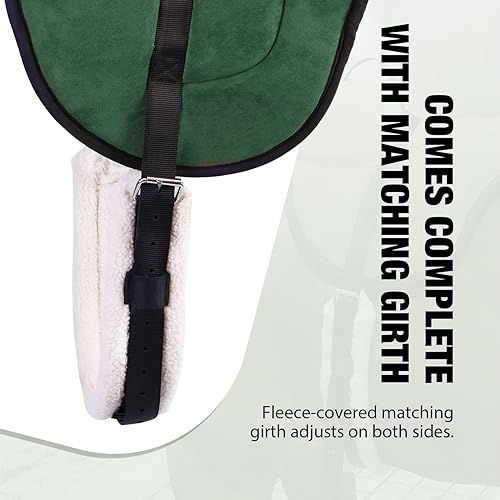 Image of Harrison Howard Equestrian Saddle Pad Horse Riding Pad Bareback Pad with Girth