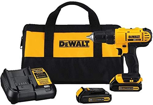 DEWALT 20V MAX Cordless Drill / Driver Kit, 1/2-Inch with Mechanics Tool Set, 84-Piece (DCD771C2 & DWMT81531)