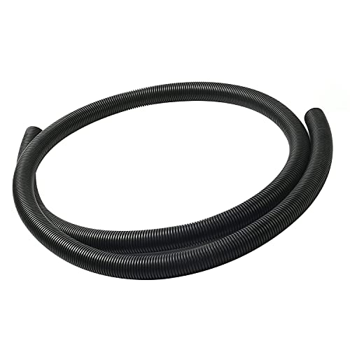 Aicosineg Cable Sleeves 6.56ft 0.88Inch Electrical Conduits Non-Split Wire Loom Tubing Corrugated Tube Flexible Polyethylene Hose Cover for Home Outdoor Automotive Marine Wire Harness Wrap Black