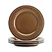 Rachael Ray Cucina 16-Piece Stoneware Dinnerware Set, Mushroom Brown