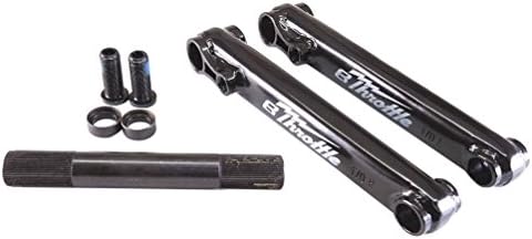 Throttle Eastern Bikes 48 Spline BMX Cranks 170mm Gloss Black