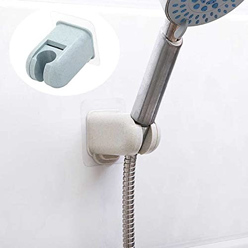 Soporte de ducha ajustable y autoadhesivo de ABS resistente para baño sin perforación 6
