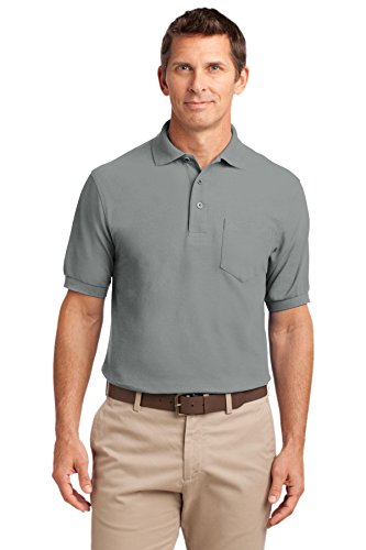 Port Authority Silk Touch Polo Shirt Cool Grey