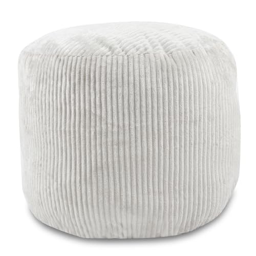 Sexysamba Round Corduroy Pouf Cover Only, 20