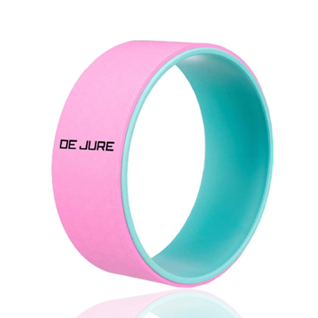 De Jure Fitness Yoga Wheel | Ideal for Stretching, Backbends, Exercise, Deep Tissue Massage & Back Pain Relief | Dharma Yoga Prop Wheel with Ultimate Comfort (Pink) (B0C85PXJJX) Amazon Price History, Amazon Price Tracker