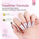 SAVILAND Chrome Nail Rose Polonais Or: Safe Metallic Nail Polonais Nail Huile de ricin à base de plantes rapide Nail à sec Polonais Chrome Nails Art facile à utiliser et à supprimer pour la conception de ongles Maison et Salon