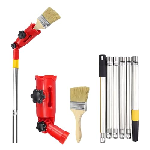 Mehrwinkel Pinsel Verlängerung Farbpinsel Wandfarbe Verlängerungsstange, Farbroller Teleskopstange, Einziehbare Farbroller Verlängerungsstange für Hohe Decken Wände Zier Und Eckenanstrichwerkzeug