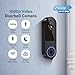 FameVibe 1080P Wireless Video Doorbell Camera, AI Human Detection, Night Vision, 2-Way Audio, Battery Powered, Cloud Storage, 2.4G WiFi, Indoor Outdoor Surveillance (Black)
