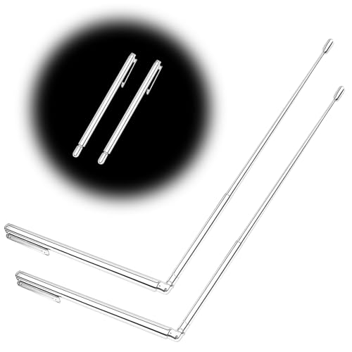 2pcs Extendable Dowsing Rods - Adjustable Divining Rods for Water, Gold, Energy, Ghost Hunting & Paranormal Treasure Detection, Portable Dowsing Tools for Buried Items