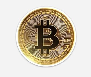 Crypto-Fosho - Bitcoin Sticker, BTC Coin Circle Sticker - 3" by 3" Crypto Gear, Perfect for Refrigerator, Home, Garage, Office, Dorm and More!