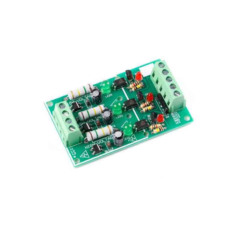5pcs Optocoupler Isolation Module,3 Channel Photoelectric Isolated Module 220V AC Detection Module