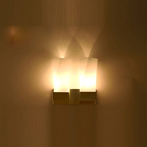 Chambre bedsides en verre moderne Lampe murale en aluminium corrior Entrée Européenne mur Luminaire Applique murale avant Miroir