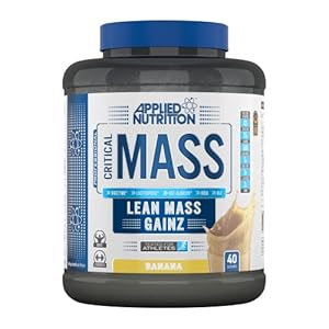 Applied Nutrition Critical Mass Professional – Weight Gain Protein Powder, High Calorie Weight Gainer, Lean Mass (2.4kg – 16 Servings) (Banana)