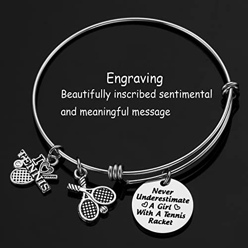 Tennis Gift For Women Birthday Tennis Charm Jewelry Tennis Themed Items Tennis Bracelet3