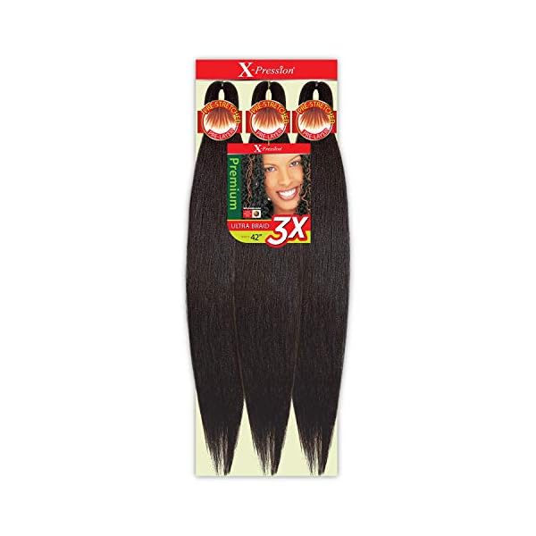 MULTI PACK DEALS! Outre Braids X-Pression Kanekaion 3X Pre Stretched Braid 42" (3-PACK, 1B)