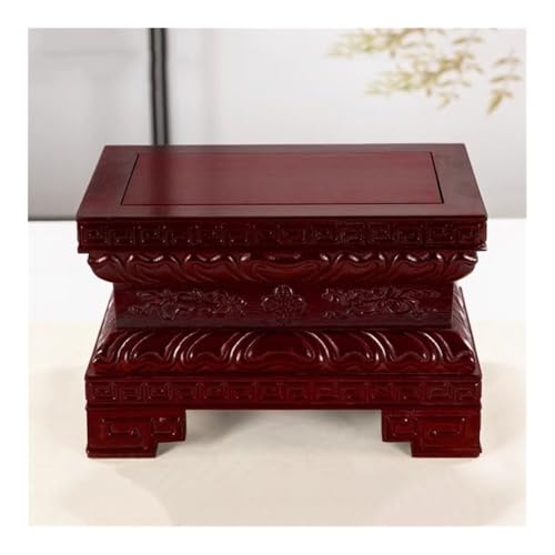 Support de vase pour bonsaï avec socle en acajou format L