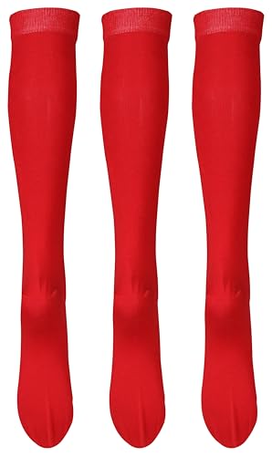 Image of RC. ROYAL CLASS Girls Organic Cotton Solid Soft Knee Length School /Uniform /Formal /Casual Socks for Girls (Pack of 3 Pairs)