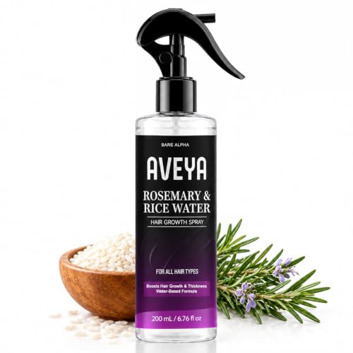 BAREALPHA AVEYA Hair Growth Spray with Rosemary & Rice Water, 200ml - Image 2