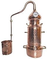Dr. Richter 2L Destille mit XXL-Kolonne - großer Dampfraum, Kolonnenbrennerei ätherische Öle, Hydrolate 2 Liter