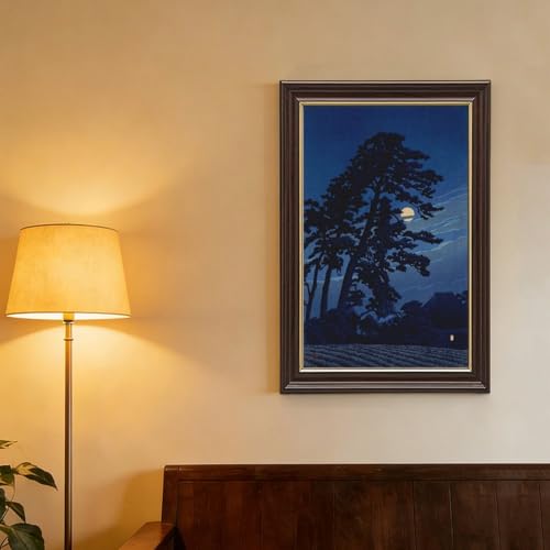 Pleine lune dans le magome de Kawase Hasui pour apaiser votre bureau