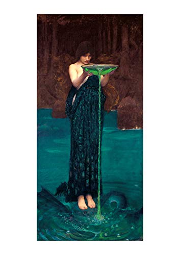 Circe Invidiosa Giclée grand format encadré par J.W. Waterhouse