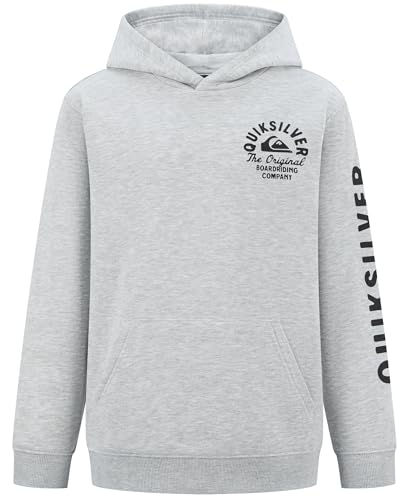 Image of Quiksilver Boys' Pullover Hoodie Sweatshirt, Soft & Comfortable Fleece, Front Pocket