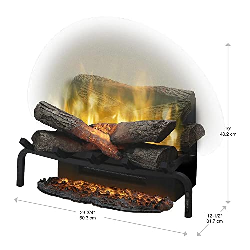 Dimplex Revillusion Electric Fireplace Log Insert - 20 Inch Faux Wooden Logs, Plug In Electric Heater + Glowing Ash Mat; Remote Control Included - Supplemental Zone Heat | Model #Dlg920 #TOP5