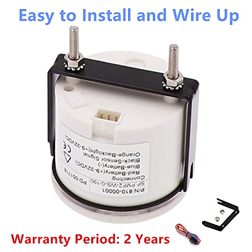 Aoditeck Marine Fuel Gauge For Boat Gas Gauge Fuel Level Gauge For Car Truck Vehicle Diesel Automotive Replacement Aftermarket Gauge For Car Truck Vehicle Suv 240-33Ohm With Backlight #TOP2