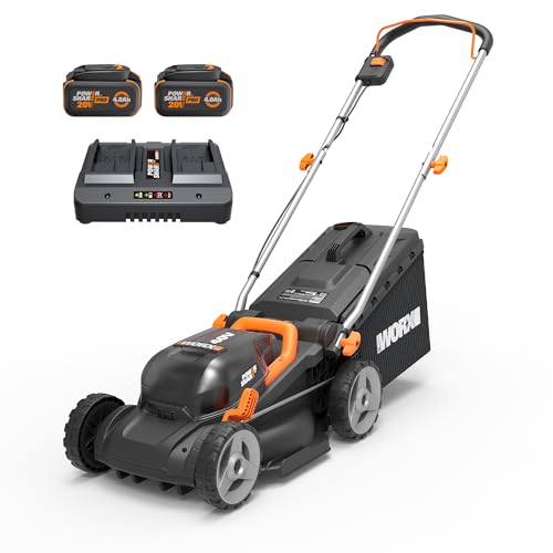 WORX US_AMZ Worx Cordless Lawn Mower, 40V 14" 2-in-1 Grass Mower for 1/8 Acre, WG735