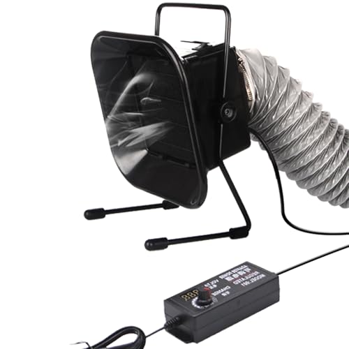MiBoce Extractor De Humos De Soldadura, Ventilador De Extractores De Humo De Humo Soldado, con 2M/3M/5M Tubo + 5 Discos De Filtro, Velocidad Ajustable De 60 W, Bajo Ruido, para Soldar Estación