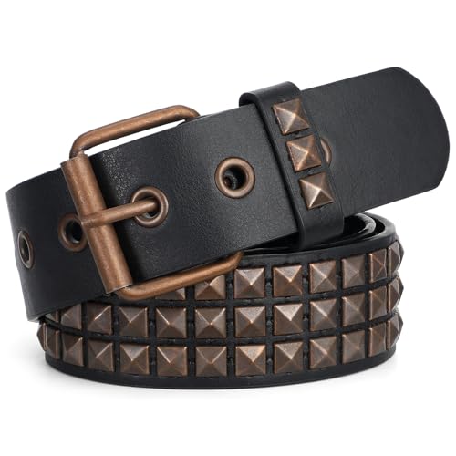 WHIPPY Studded Belt Gold and Black