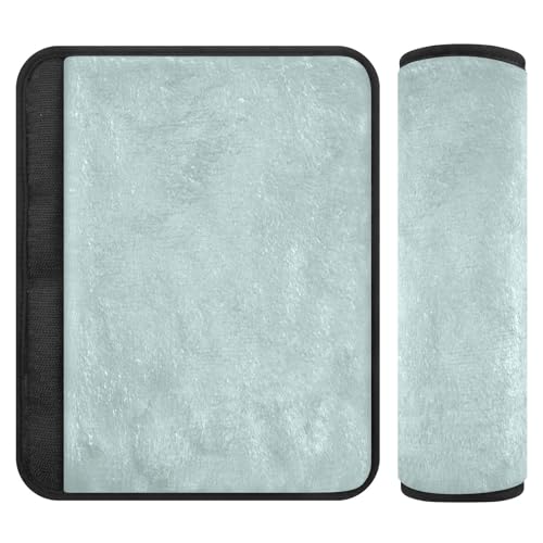 EtherSpher Bluish Grey car seat Neck Strap Covers, Protects Your Neck and Shoulders, Cute Seatbelt Cover for Sedan Truck Bag Protector para cinturón de carro 2 pcs