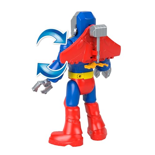 Robot Superman Imaginext con luces y sonidos de combate para niños de 3 años 4