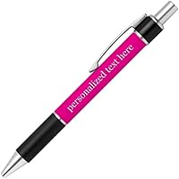 Vista 23 de Bolígrafo de tinta de escritura – Nombre o mensaje personalizado – Colores o impresiones – Regalo de papelería, suministros escolares de oficina