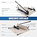 17 Inch A3 Heavy Duty Paper Cutter, 500 Sheet Capacity Guillotine Paper Cutter with HSS Blade, Double Safety Protection for Factory, Printing Shops and Offices