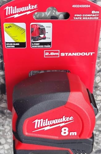 Mètre ruban 8m25mm Compacte Pro Milwaukee 4932459594 Longueur A ruban - vue 4