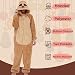 LATH.PIN Pyjamas Jumpsuit Panda Unisex Erwachsene Tier Onesie Cosplay Halloween Karneval Kostüme Damen Schlafanzug Tierkostüme Winter