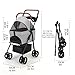 Haibinsuo Pet Stroller, Folding Dog Stroller, Pet Folding Stroller, Pet Stroller for Small/Medium Dogs, 4 Wheels Dog/Cat Puppy Stroller, Travel Carrier for Small/Medium Pet 1 Set