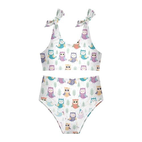 Image of Girls Tankini Swimsuit Bathing Suit Two Piece Bikini Summer Beach Swimwear with Adjustable Strap 3-12 Years
