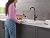 Delta Faucet Nicoli Kitchen Faucet with Pull Down Sprayer, Single Hole Matte Black 19867LF-BL