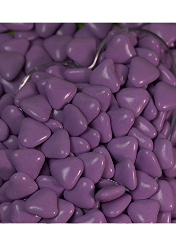 Dragées petit coeur chocolat parme 1 kg