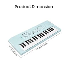 COMETX Piano électronique avec mini clavier Piano électronique avec mini clavier 37 touches Piano électronique Piano Bleu - Les Beatles, Paul McCartney, John Lennon, RIngo Starr, George Harrison COMETX Piano électronique avec mini clavier Piano électronique avec mini clavier 37 touches Piano électronique Piano Bleu – Image 3