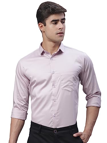 Image of Majestic Man Slim Fit Satin Cotton Formal Shirt for Men