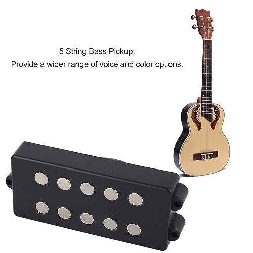 Captador de graves de bobina dupla, resposta de alta frequência de metal, acabamento fino, captador