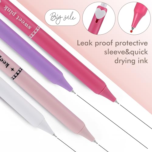 Set de 5 bolígrafos gel negro 0.5mm Sweet Heart miniatura 3