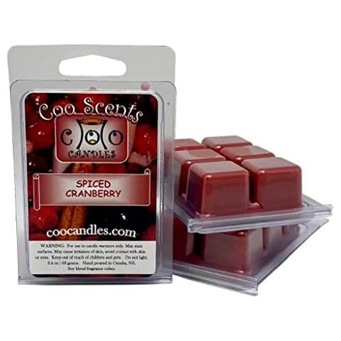 3 Pack Soy Blend Spiced Cranberry Highly Scented Coo Candles Wickless Candle Bar Wax Melts - Great for Christmas and Holidays Cover