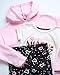 RBX Girls Pants Set - 3 Piece Soft Fleece Pullover Hoodie Short Sleeve Shirt Graphic Tees and Leggings for Girls, Size 10-12, Black/Pink