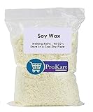 Prokart Soy Wax for Candle Making Flakes SOYA Wax 100% Pure and Natural Candle Wax (1kg, White Soy Wax)